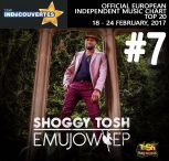 Shoggy Tosh’s ‘Pamoto’ featuring Henrisoul hits the Top 10 on The Official European Independent Music Top 20 Chart.