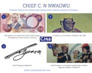 Chief Cletus N. Nwagwu: Executive Director operations of Central Bank of Nigeria