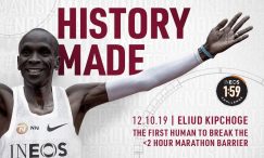 Eliud Kipchoge breaks his own record, becomes the first man to run a marathon in less than 2 hours