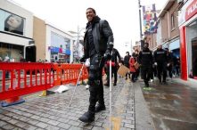Anthony Joshua Joins the Black Lives Matter Protest in Watford.