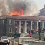 Cape Town fires - Rhodes memorial, University of Cape Town