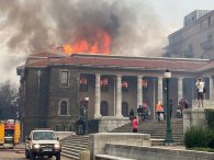 Cape Town fires - Rhodes memorial, University of Cape Town